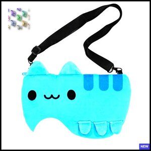 Cute Cartoon Crossbody Bag Plush Polyester Lightweight Casual Everyday Accessory